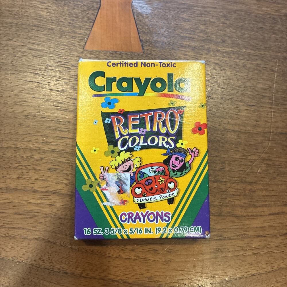 Vintage Crayola Crayons 16 Retro Colors 1999